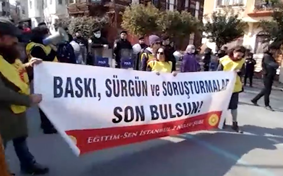 Heybeliada'da eğitimcilerden eylem