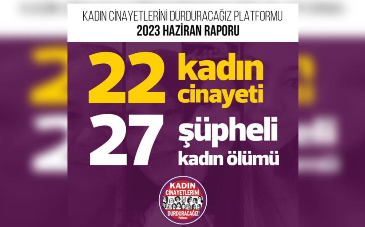 Haziran ayında 22 kadın katledildi; 27 kadın şüpheli şekilde yaşamını yitirdi