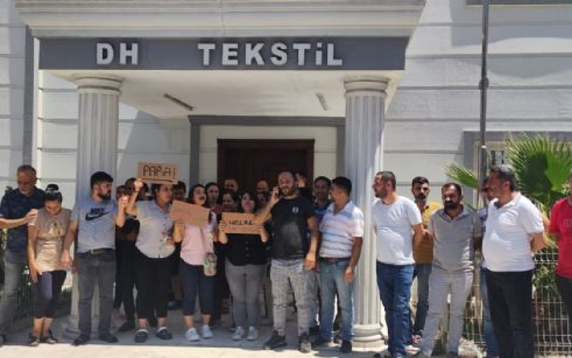 DH-TN Tekstil işçileri haklarını istiyor