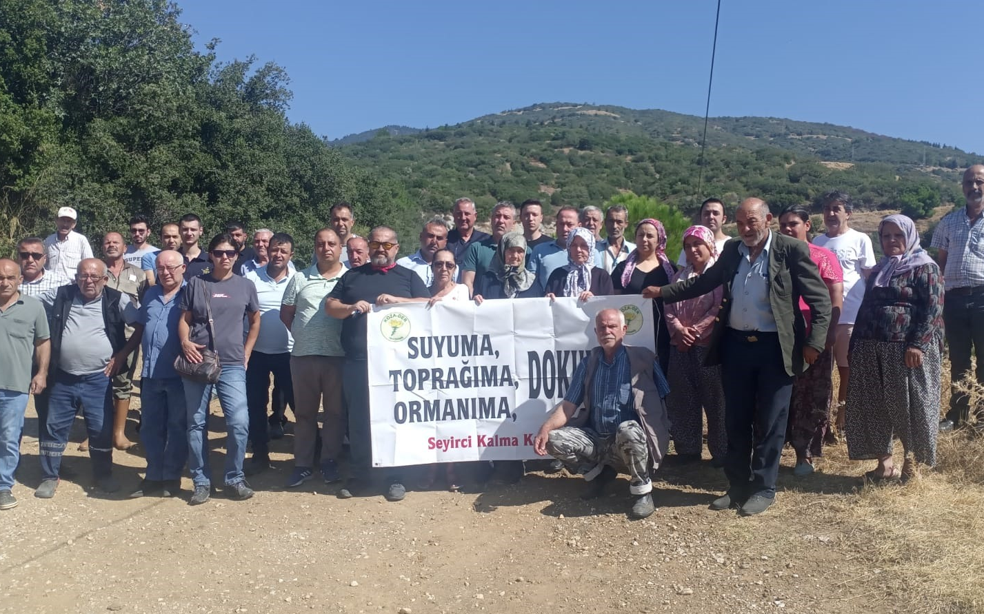 Ödemiş'teki çevre katili maden projesine bölge halkından tepki