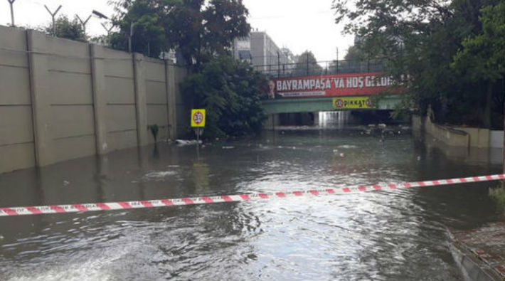 İstanbul'da yine sel felaketi