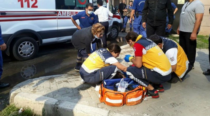 Adliyede gaz kaçağı: 22 kişi hastaneye kaldırıldı