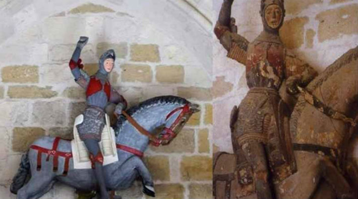 Yeni restorasyon faciası: 500 yıllık heykel boyandı
