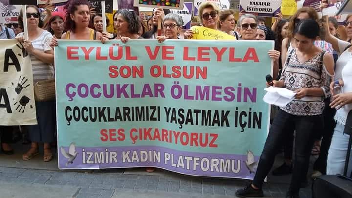 Çocuk istismarına karşı İzmir'de eylem