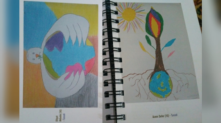 'Çocukların Barışı' projesine Ovacık'tan 3 resim seçildi