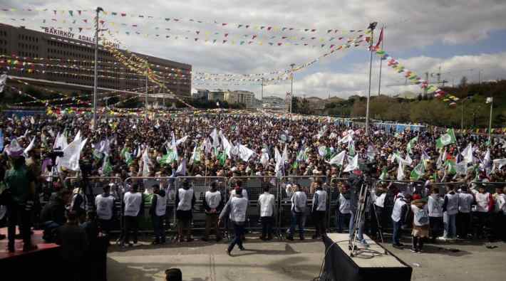 İstanbul'da Newroz kutlaması: 'Mutlaka kazanacağız, tecridi kıracağız'