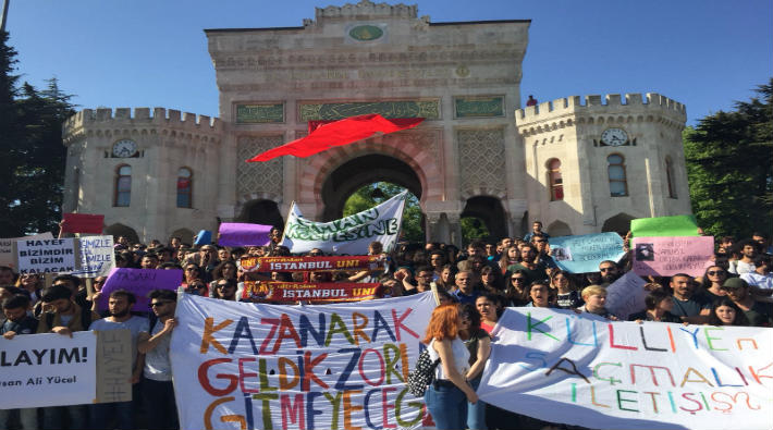 İstanbul Üniversitesi öğrencileri kararlı: Beyazıt bizimdir, bizim kalacak