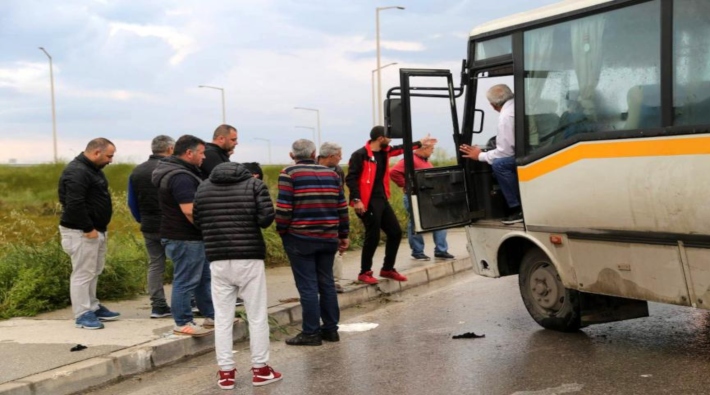Mersin'de işçi servisi devrildi: 6 işçi yaralı