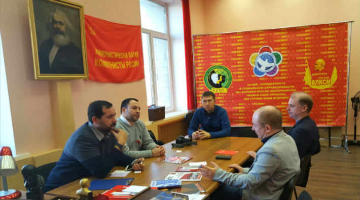 TKP heyeti Moskova'da Rusya Komünistleri Partisi ile görüştü